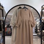 پیراهن فوتر کوبیده چین دار بدون پرز شدن (33817)