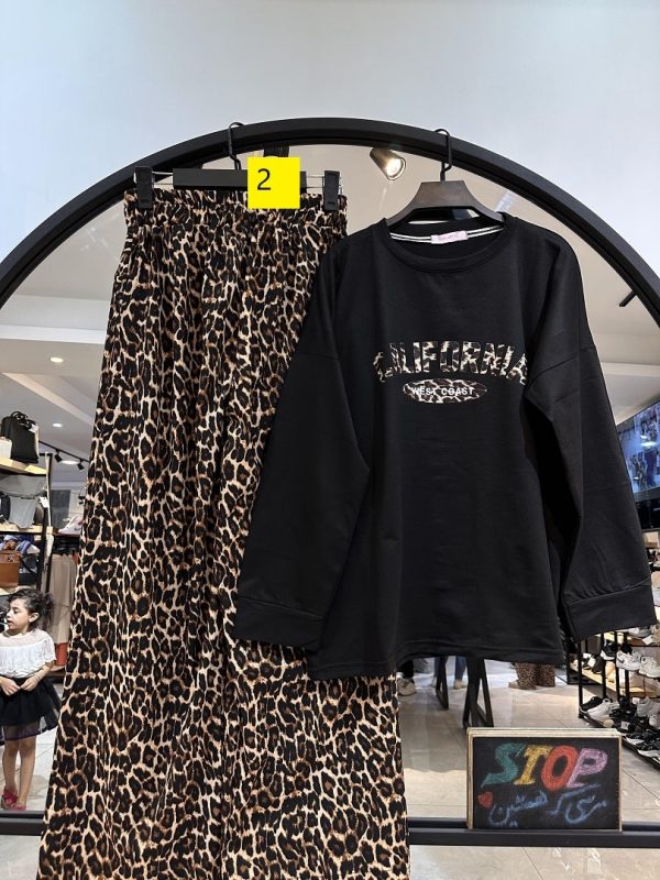 ست بلوز و شلوار پاییزه پلنگی و زبرا (33773) - Image 4