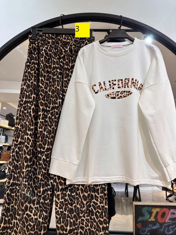 ست بلوز و شلوار پاییزه پلنگی و زبرا (33773) - Image 2