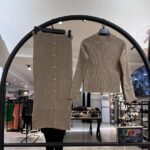 ست بافت با دان دکمه ای پایین چاک (33923)