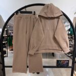 ست هودی شلوار روناک فوتر یقه زیپ  (33925)