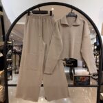 ست بافت بلوز و شلوار کارگو(33949)