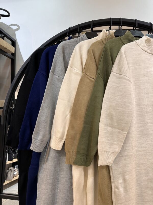 2024_10_09_21_16_IMG_0707-min پیراهن بافت یقه زیپ متراکم پنبه (33911) - Image 2