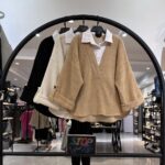 شومیز استین سه ربع ترکیبی لمزور با دوسال ضمانت (33988)