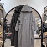 پیراهن فوتر کمر سگک بندی کلاهدار (33987)