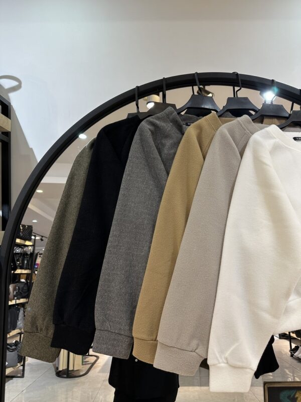 ست فوتر یقه گرد با شلوار مام بندی (33994) - Image 2