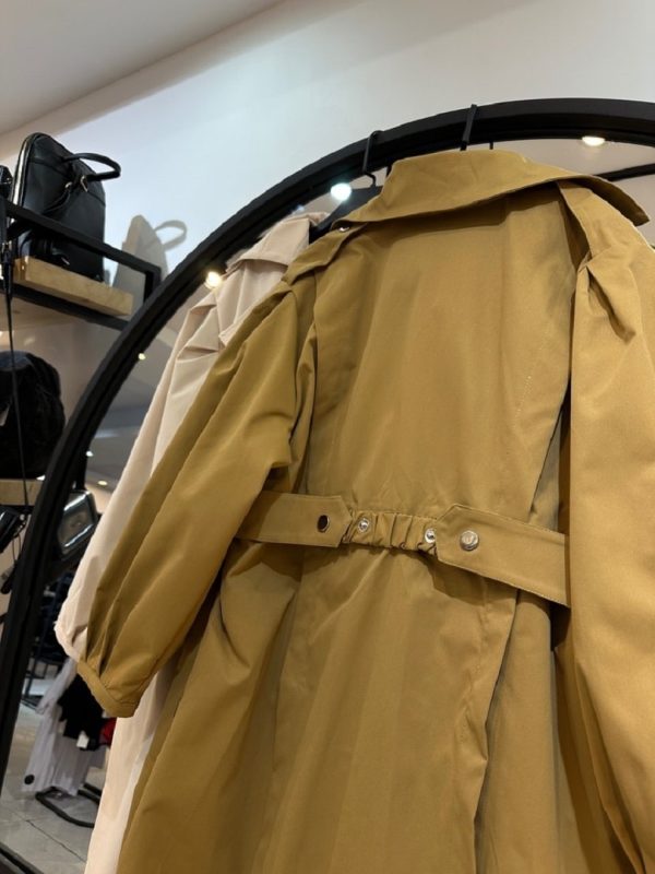 بارونی چهار دکمه پانچی کمر کش (34013) - Image 3