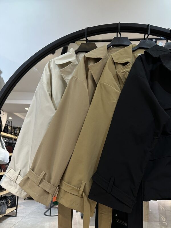 کت بارونی چهار دکمه کتان ترک استر دار پانیذ (34053) - Image 2