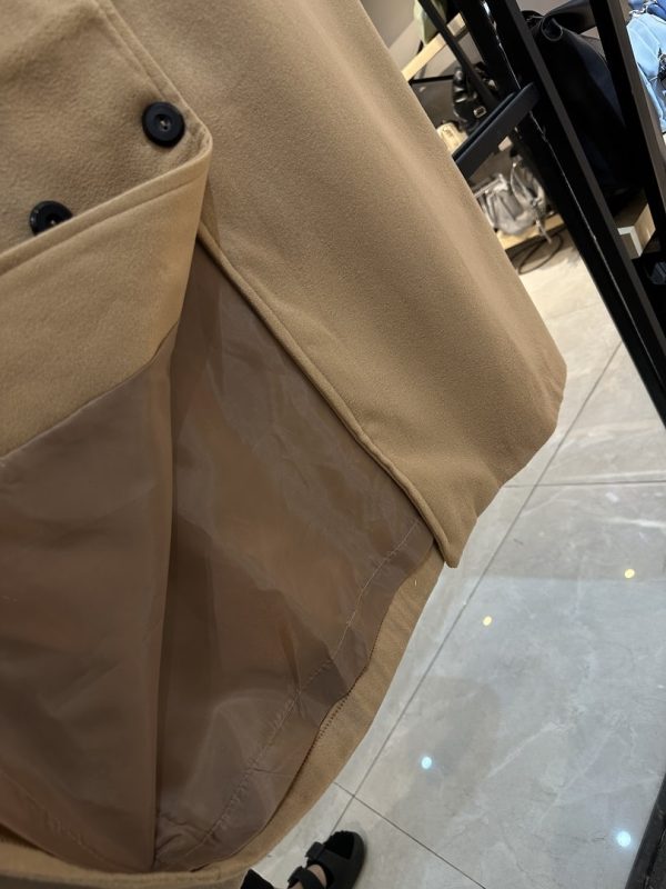 پالتو فوتر کوبیده شش دکمه استر دار (34095) - Image 2