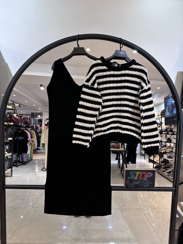 ست رویه و پیراهن بافت بشدت با کیفیت سیمین (34113) - Image 2