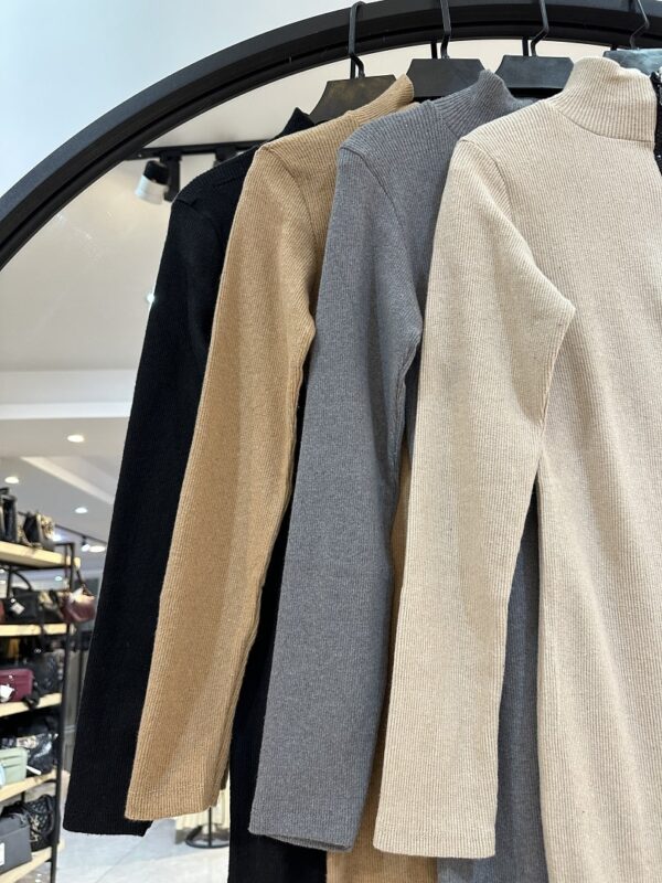 2024_11_27_20_50_IMG_1064-min پیراهن بافت موهر وارداتی یقه نیم زیپ (34100) - Image 2