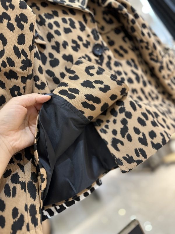 کت پلنگی کتان استر دار بشدت ضخیم (34205) - Image 3