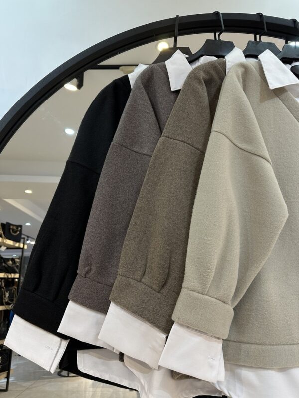 2024_12_17_20_11_IMG_1280-min شومیز فوتر یقه هفت ترکیبی (34225) - Image 2