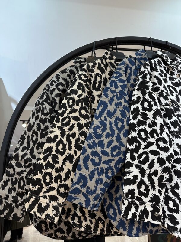 کاپشن کتان ضخیم پلنگی داخل استر درجه ملکا (34236) - Image 2