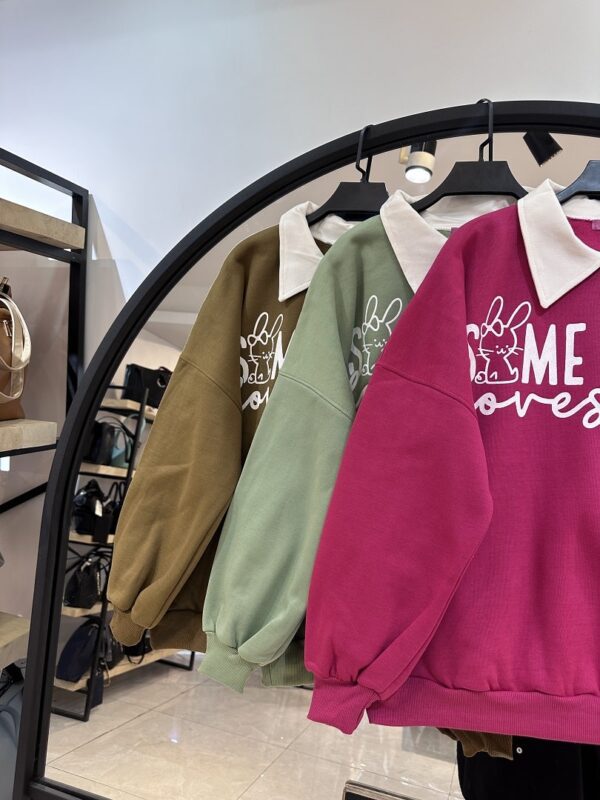 دورس تو کرکی یقه سفید طرح بونی (34342) - Image 3