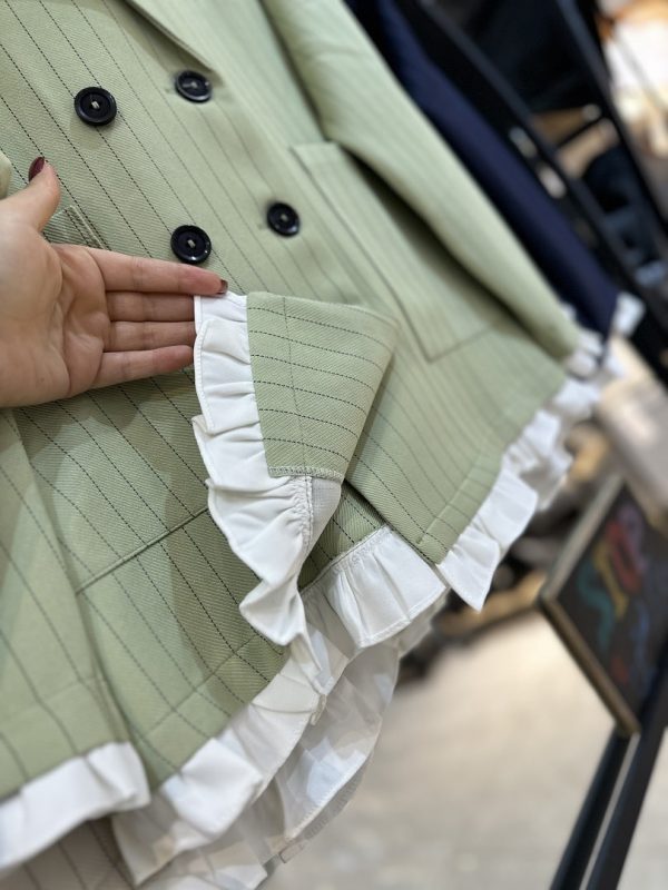 کالکشن بهاره کت دیپلمات کجراه پایین چین طرح مه گل (34389) - Image 3