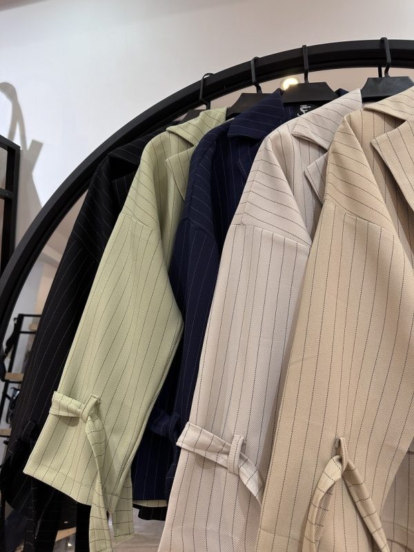 کت دیپلمات کجراه چهار دکمه یاسی (34392) - Image 2