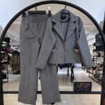 ست کت و شلوار دیپلمات طرح جیب سگک پاپیون (34376)