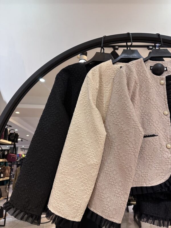 ست کت و دامن کوتاه دکمه مرواریدی (34377) - Image 2