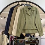 شومیز دو یقه کرپ درجه یک (34358)