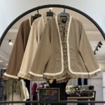 کت مزونی کرپ باربی درجه یک  شش دکمه چین چینه مرواریدی(34390)