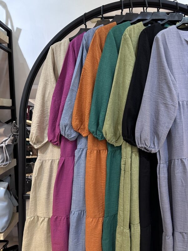 پیراهن کرسپو چین دار بارانه (34406) - Image 2