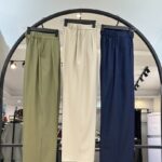 شلوار نیم بگ کرپ ترک (34441)