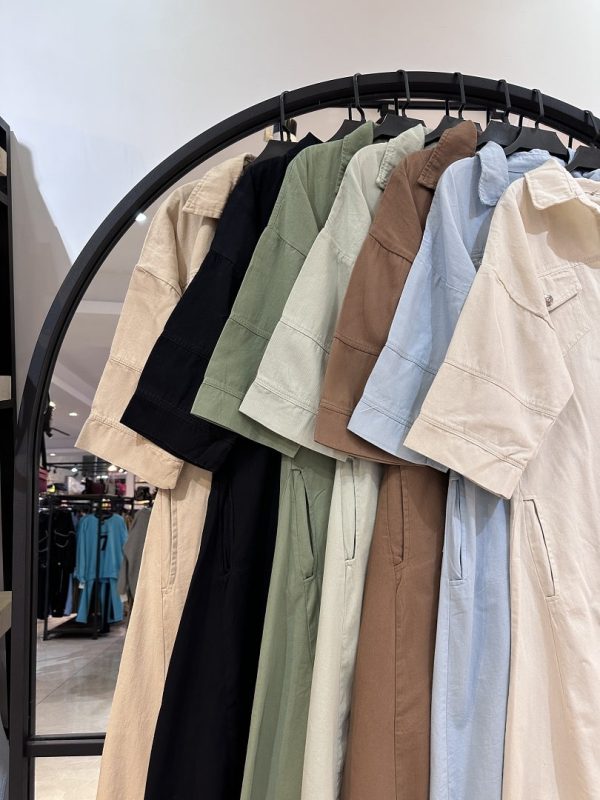 کفتان کتان جین کیف دار (34411) - Image 2