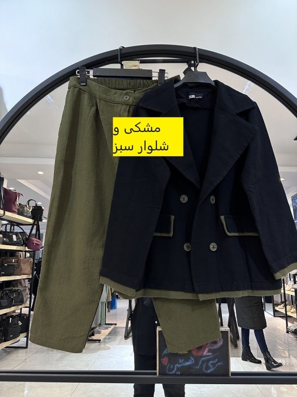 ست کت چهار دکمه و شلوار کنفی نوار خور (34404) - Image 6