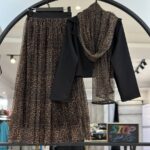 ست سه تیکه شال و دامن و کت مازراتی فول کیفیت تارا   (34469)