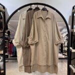 شومیز مانتویی پانچو بلند شانتون (34463)