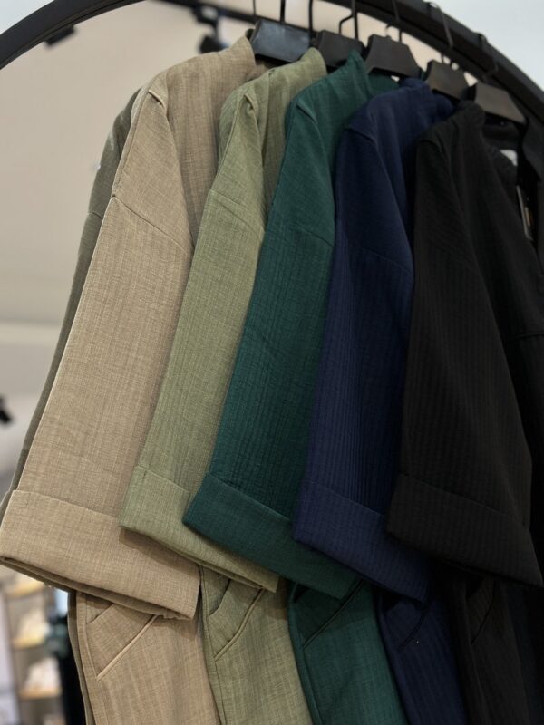 کفتان صوفیا ژاکارد سینه دکمه ریز (34490) - Image 2