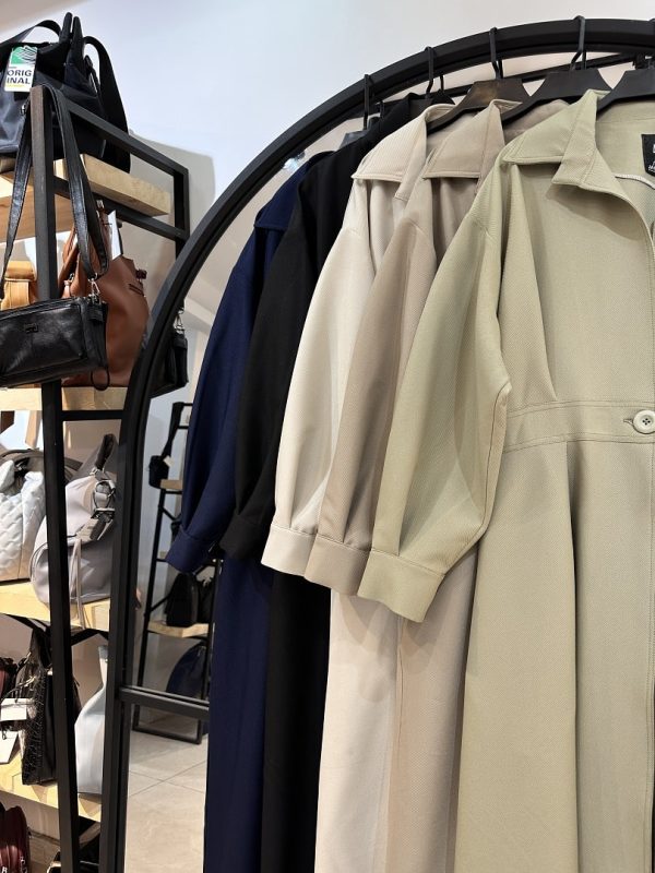 مانتو بلند مزونی کجراه پشت کش (34481) - Image 2