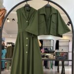 ست کت و پیراهن کمر کش مزونی سنا (34510)