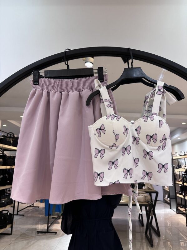 ست نیمتنه و دامن مازراتی پروانه طرح دامن کوتاه (34543) - Image 4