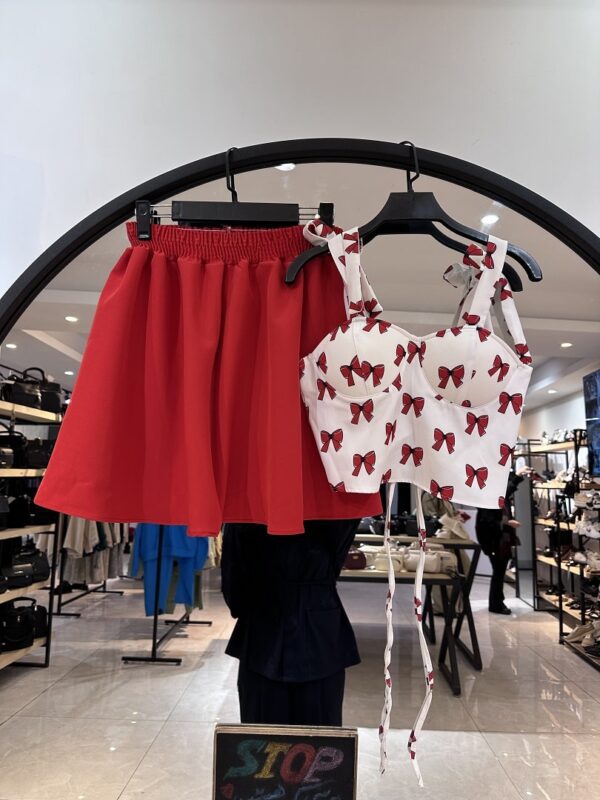 ست نیمتنه و دامن مازراتی پروانه طرح دامن کوتاه (34543) - Image 5