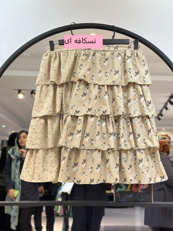 ست شومیز و دامن گل گلی طبقه ای (34596) - Image 5