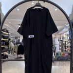 پیراهن نخ پنبه تیشرتی جلو چاک (34588)