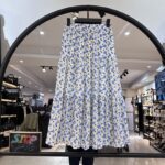 3دامن گل گلی وارداتی استر دار طرح غنچه (34615)