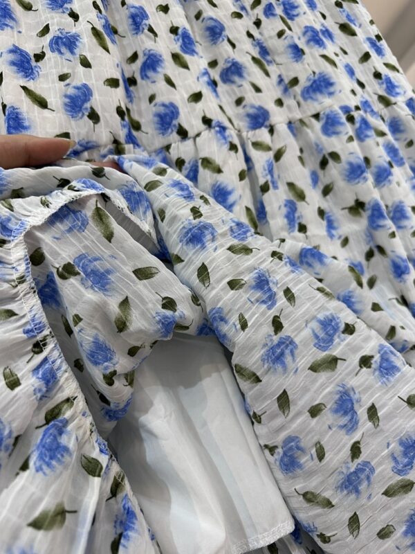 3دامن گل گلی وارداتی استر دار طرح غنچه (34615) - Image 2