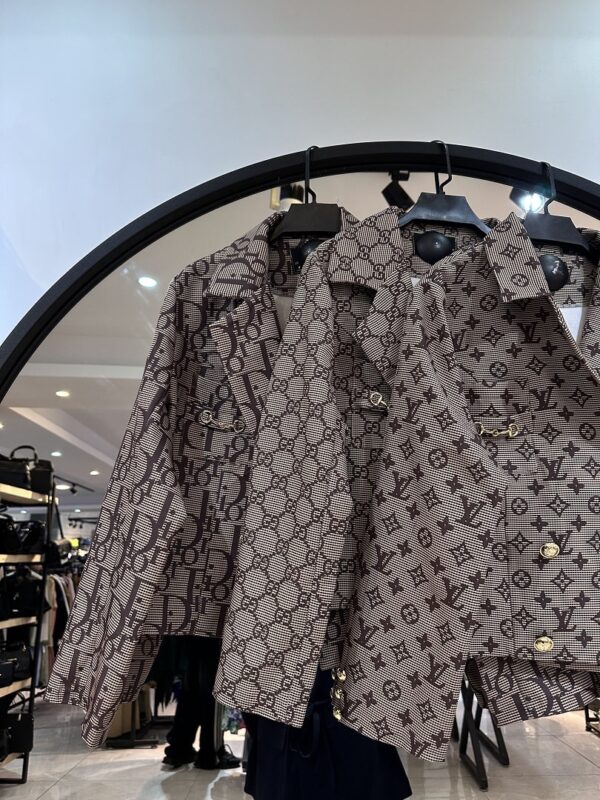 ست کت و دامن مازراتی چاپدار مزونی (34576) - Image 2