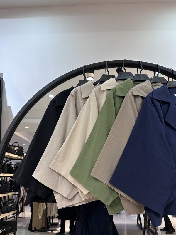 ست کت پانچو و دامن دو پیله لینن مهسا (34630) - Image 2