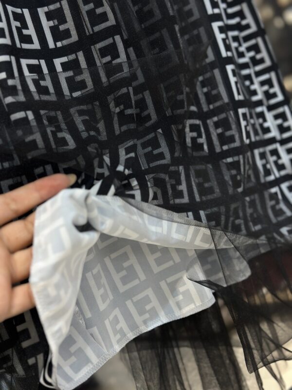 دامن ترکیبی مازراتی و رویه توری (34676) - Image 3