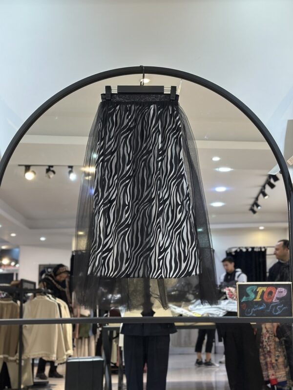 دامن ترکیبی مازراتی و رویه توری (34676) - Image 2