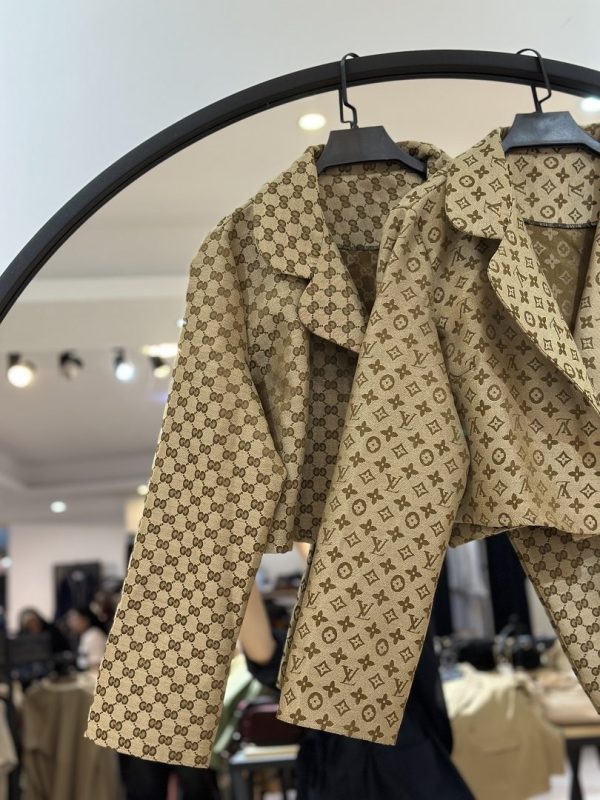 ست کت و دامن ژاکارد دامن پلیسه کمر خور (34663) - Image 2