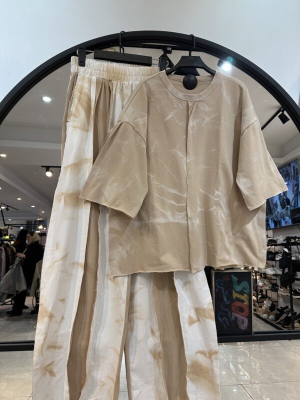 ست تیشرت شلوار سنگشور ترکیبی فشن (34783) - Image 2