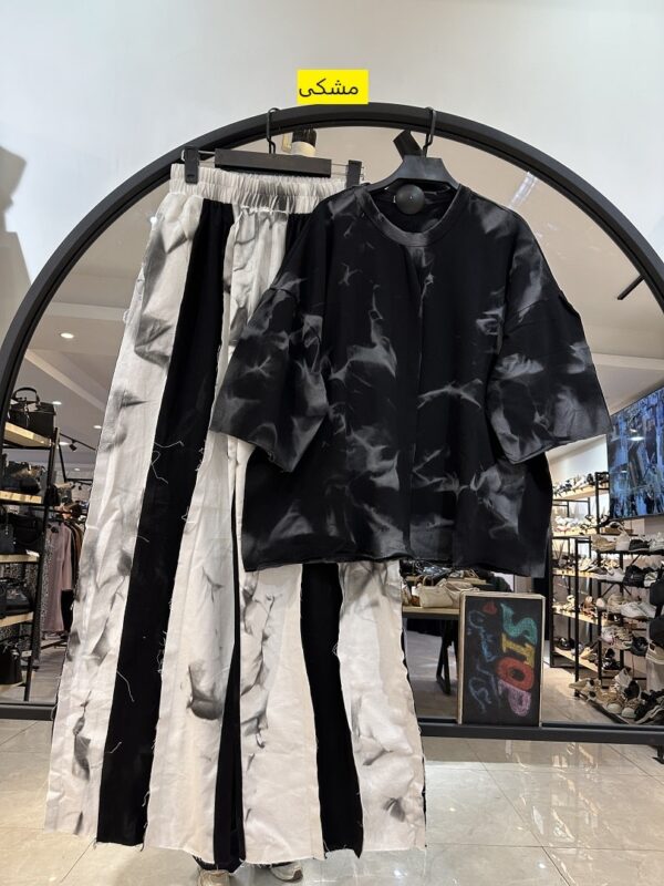 ست تیشرت شلوار سنگشور ترکیبی فشن (34783) - Image 3