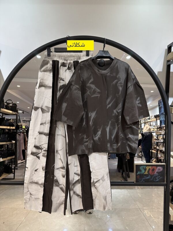 ست تیشرت شلوار سنگشور ترکیبی فشن (34783) - Image 6