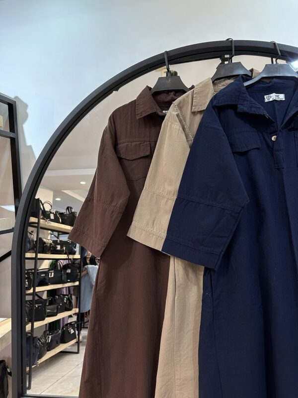 کفتان لینن کیف دار دو جیب (34792) - Image 2