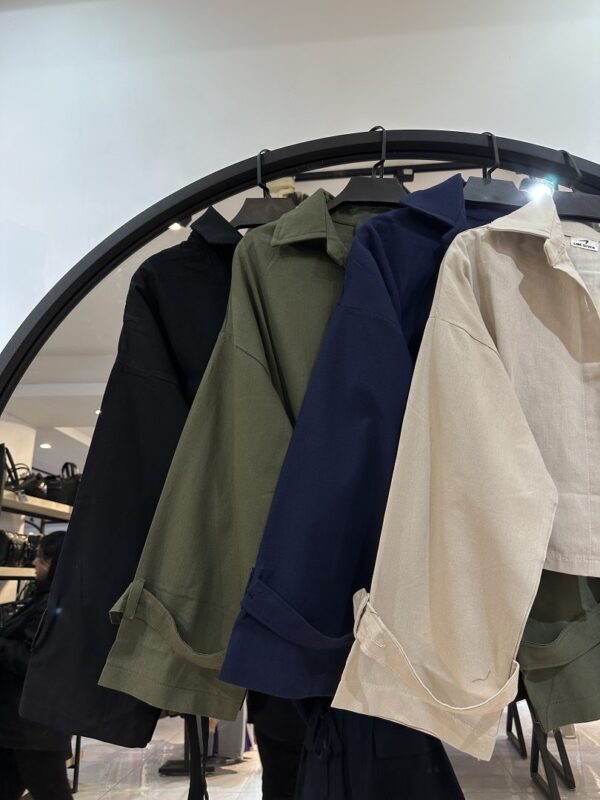 ست کت و دامن لینن تک دکمه مهشاد (34745) - Image 2